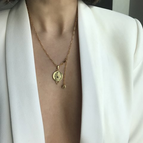 Triangle Eye Madalyon Kolye