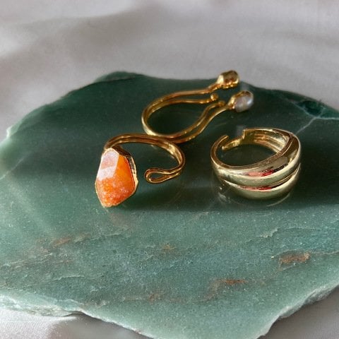 Asimetrik Karnelyan Yüzük