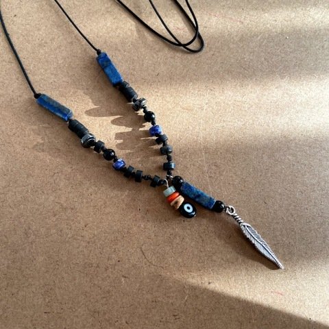 Blue Shades Lapis Lazuli Erkek Kolye