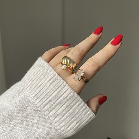 Kristal Kuvars Yüzük