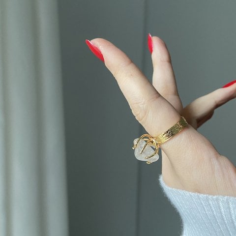 Kristal Kuvars Yüzük