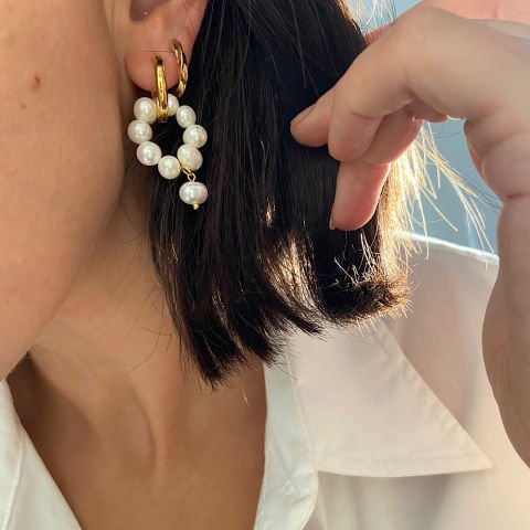 Mia Drop İnci Küpe