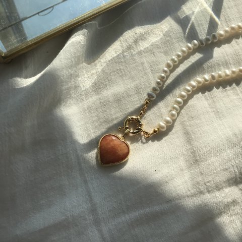 Vintage Doğal Taş Kolye