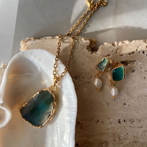 Mezat Zamanı İncili Agat Set