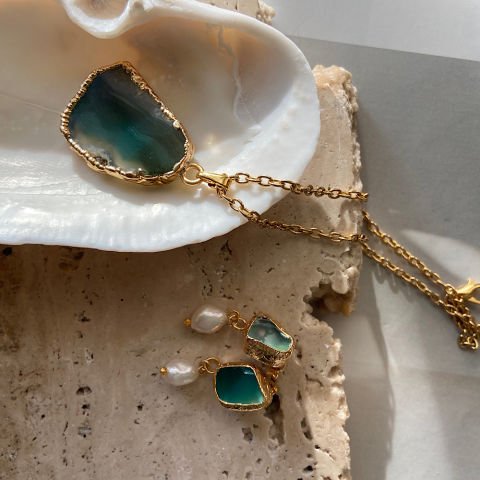 Mezat Zamanı İncili Agat Set