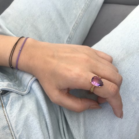 Damla Turmalin Taş Yüzük