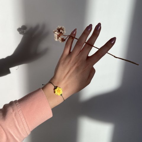 Sarı Papatya Bileklik