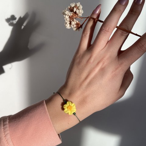 Sarı Papatya Bileklik