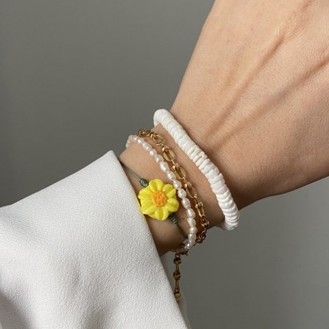 Sarı Papatya Bileklik