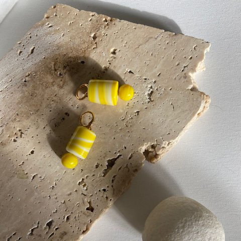 Lemon Candy Limonlu Cam Küpe