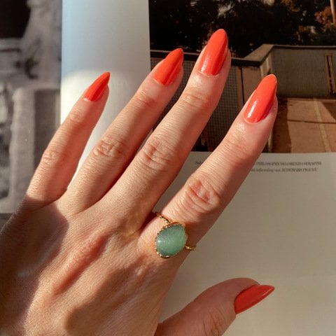 Aventurin Asimetrik Taş Yüzük