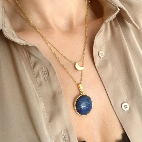 Basic Minimal Ay Kolye