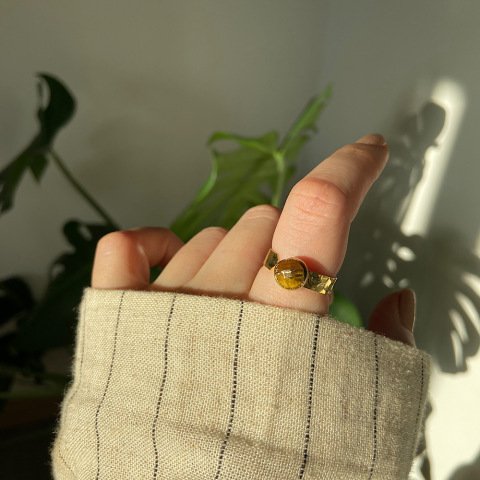 Kaplangözü Taşlı Minimal Yüzük