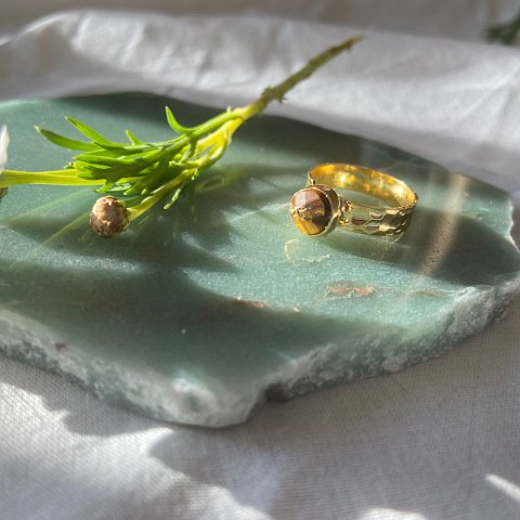 Kaplangözü Taşlı Minimal Yüzük