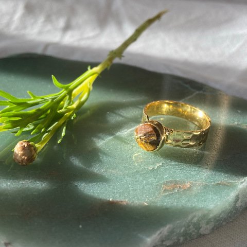 Kaplangözü Taşlı Minimal Yüzük