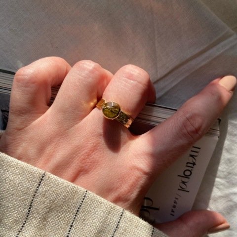 Kaplangözü Taşlı Minimal Yüzük