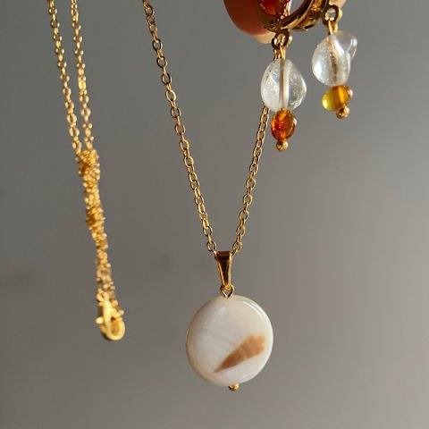 Mezat Zamanı Beyaz Akik Set