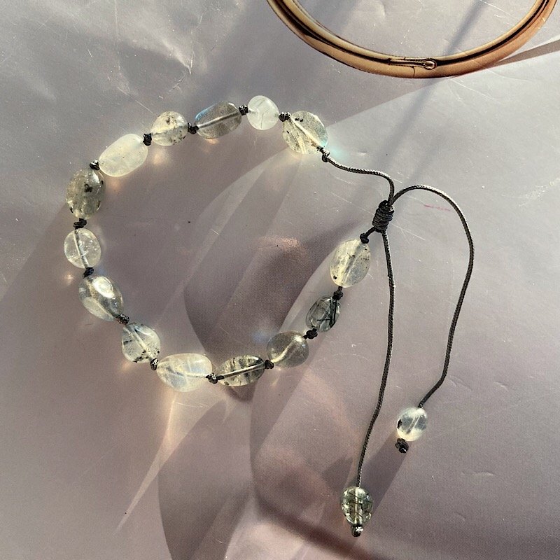 Labradorit Örgü Bileklik