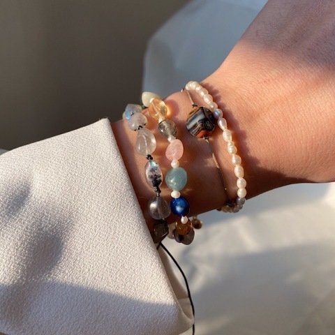 Labradorit Örgü Bileklik