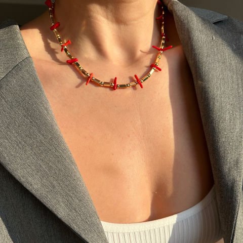 Coral Glow Kolye