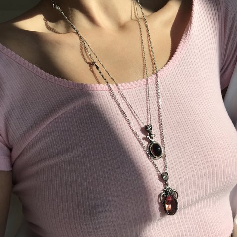 Oval Zultanit Taşı 925 Gümüş Kolye