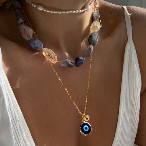 Roots of Light Doğal Taş Mix Kolye