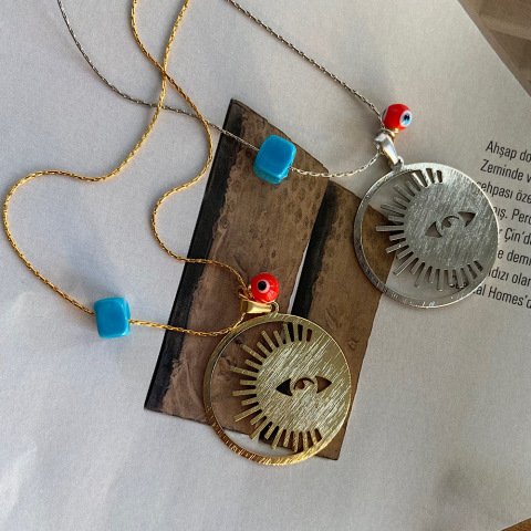 Güneşin Gözü Charm Kolye