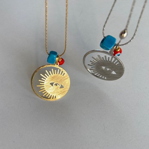 Güneşin Gözü Charm Kolye