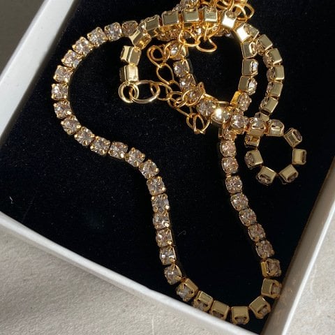 Taşlı Choker Kolye