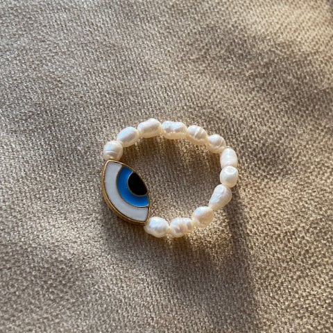 Giz Göz İnci Yüzük