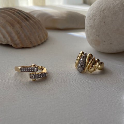 Honey Hive İkili Yüzük Set