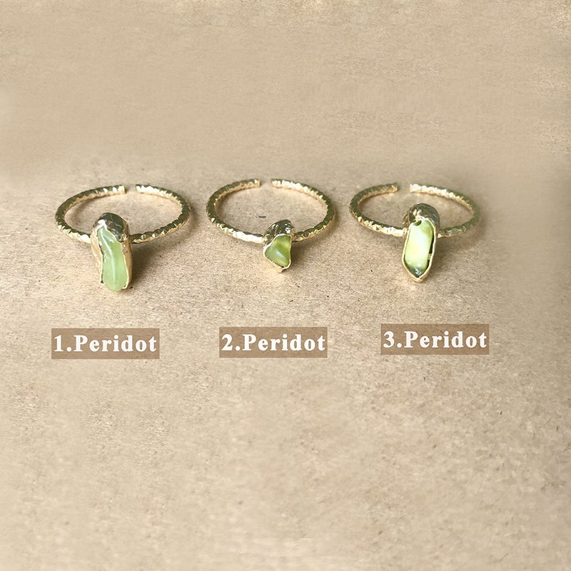 Peridot Taşı Yüzük