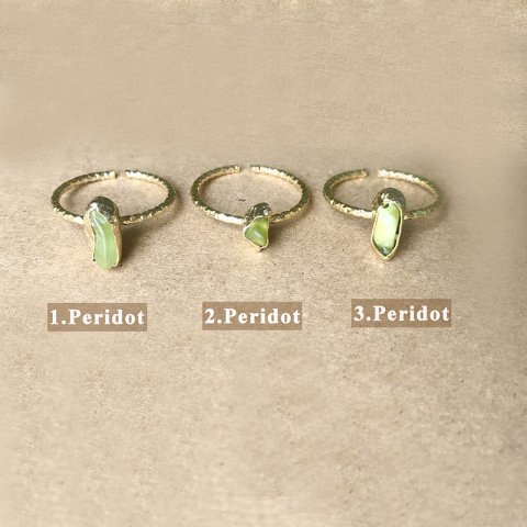 Peridot Taşı Yüzük