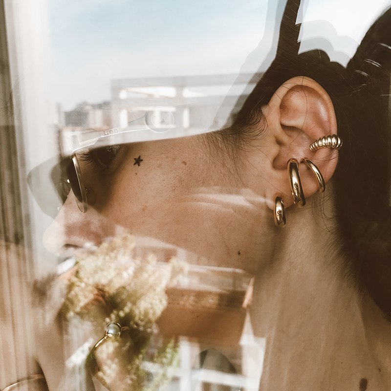 EarCuff Basic Büyük Küpe